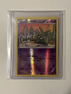 2016 Pokemon XY BREAKpoint 56/122 Trubbish Reverse Holo - Near Mint Condition! - Image 1