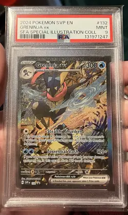2024 POKEMON SVP EN-SV BLACK STAR PROMO #132 GRENINJA EX PSA 9 - Image 1