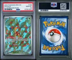 2025 POKEMON MEG EN-MEGA EVOLUTION ILLUSTRATION RARE #136 SHUCKLE PSA 10 - Image 3