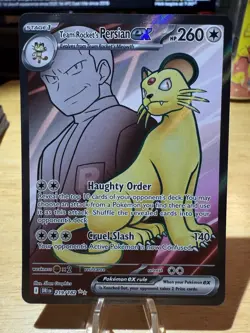 Pokemon TCG Team Rockets Persian EX Full Art 219/182 Destined Rivals Ultra Rare - Image 1