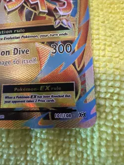 Mega M Charizard EX 2016 XY Evolutions 101/108 Holo Full Art Pokemon TCG NM - Image 4
