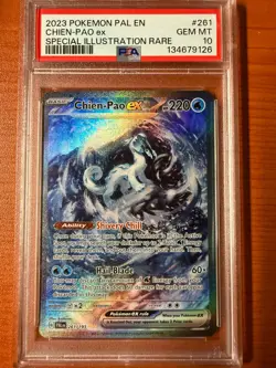 2023 Pokemon Paldea Evolved Chien Pao EX Special Illustration Rare PSA 10 #261 - Image 1