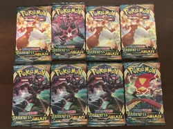 Pokemon TCG Booster Pack Darkness Ablaze X8 Holdbacks - Image 1