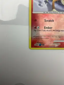 Pokemon 12/17 CHIMCHAR LV8 Cracked Ice R/Holo POP Series 8 Promo 2008 - Image 4
