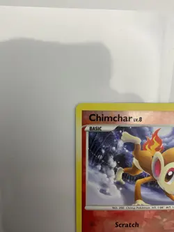 Pokemon 12/17 CHIMCHAR LV8 Cracked Ice R/Holo POP Series 8 Promo 2008 - Image 5