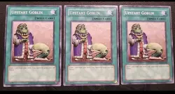 3x Upstart Goblin RP01-EN056 Yugioh Retro Pack 2020 Playset Mint - Image 1