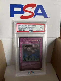 Yu-Gi-Oh! Call of the Haunted Pharaoh's Servant 1st Ed Ultra Rare PSV-012 PSA 9 - Image 1