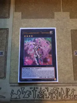 YUGIOH TCG STELLARKNIGHT TRIVERR MP15-EN165 ULTRA 1ST EDITION NM - Image 1