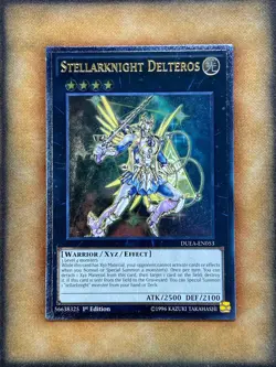 Yugioh Stellarknight Delteros DUEA-EN053 Ultimate Rare 1st Ed NM - Image 1