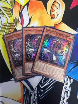 Radiant Typhoon Eldam 3x - DOOD-EN013 - 1st Edition - Super Rare - NM - Yugioh - Image 1
