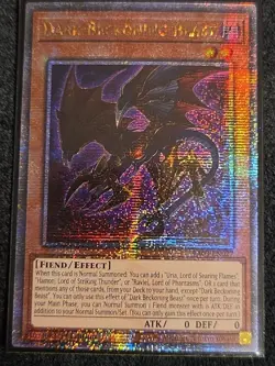 Yu-Gi-Oh! Dark Beckoning Beast #RA03-EN027 Quarter Century Rare 1st Edition - Image 1
