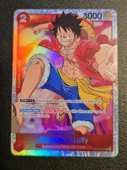 Monkey D Luffy OP01-024 - One Piece TCG - SR Super Rare English - Image 1