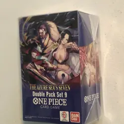 One Piece TCG: Double Pack Set 9 The Azure Sea's Seven - FACTORY SEALED! IN HAND - Image 2