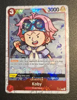 One Piece TCG - PRB01 The Best - Koby P-014 Pirate Flag Foil - English - Image 1