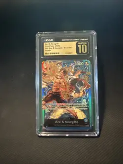 2025 ONE PIECE STARTER DECK ST22-ACE & NEWGATE #001 ACE & NEWGATE CGC 10 - Image 1