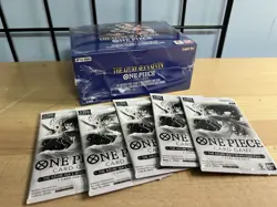 One Piece OP-14 The Azure Sea’s Seven ENG Booster Box IN HAND SHIP + 5 DASH PACK - Image 1