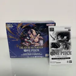 One Piece OP14 The Azure Sea’s Seven display + Dash Pack - SEALED - GLOBAL - Image 1