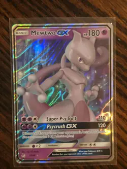 Pokemon Mewtwo GX Holo Ultra Rare TCG Card Hidden Fates 31/68 - Image 1