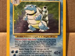 Blastoise Base Set Holo 2/102 - Vintage Pokemon Card - MP - Original 1999 - Image 3