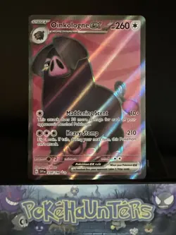 Pokemon Card Oinkologne EX 234/198 Scarlet & Violet Base Full Art Ultra Rare NM - Image 1