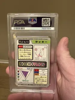 PSA 9 Chansey 113 Carddass Mint Pokemon Card Vending 1997 Pocket Monsters - Image 2