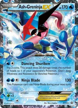 Pokemon Ash-Greninja EX - XY133 MP 1st Edition Normal XY Promos - Image 1