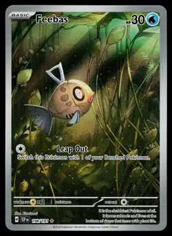 Pokemon Card - Feebas Surging Sparks 198/191 Holo Illustration Rare - Image 1