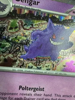 SWIRL 🌀Gengar 094/165 151 Cosmos Holo Promo Pokemon Card See Photo - Image 2