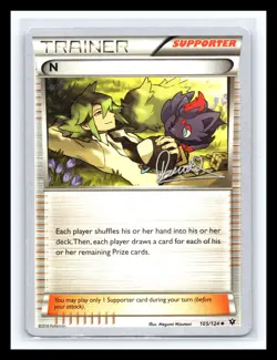 💥 N Trainer 105/124 World Championships 2016 - Pokemon TCG Card Rare Non Holo - Image 1