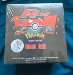 Pokemon Team Rocket SEALED DECK BOX & CARD SLEEVES, WOTC, 2000 - Image 2