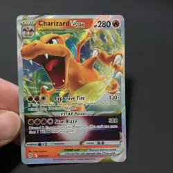 Pokemon TCG Charizard V-Star Brilliant Stars Card 018/172 Mint Condition - Image 1