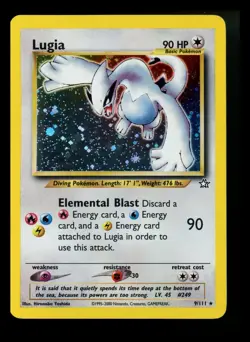 #3 Lugia 9/111 Neo Genesis 2000 Holo Rare WOTC Pokemon Card TCG - Image 1