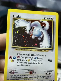 #3 Lugia 9/111 Neo Genesis 2000 Holo Rare WOTC Pokemon Card TCG - Image 4