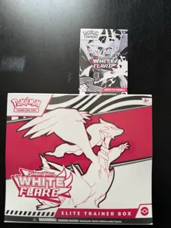 White Flare ETB And Booster Bundle Lot Sealed Pokemon TCG cards - ships ASAP! - Image 1