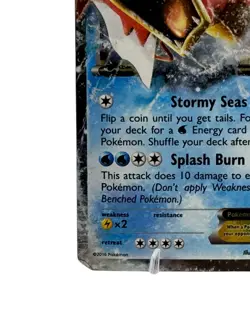 2016 Pokemon Gyarados EX Breakpoint Card 26/122 Halo TCG - Image 4