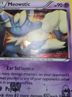 HP Meowstic RC15/RC32 Radiant Collection Holo Pokemon TCG Card Generations XY - Image 5