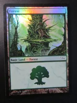 FOREST BASIC LAND HOLO FOIL CARD MTG 303 / 306 MAGIC THE GATHERING 2003 NP NM- - Image 1