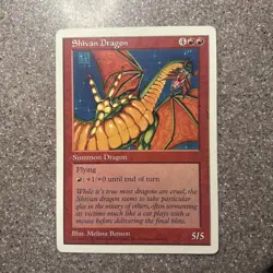 MTG Magic The Gathering - Shivan Dragon - Oversized Summon 6x9 Promo Card - Image 1