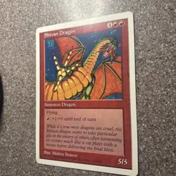 MTG Magic The Gathering - Shivan Dragon - Oversized Summon 6x9 Promo Card - Image 2