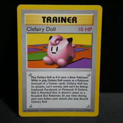 Clefairy Doll 070/102 Base Set Trainer Card - MODERATELY PLAYED CONDITION! - Image 1