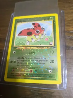 Ledyba 7/18 Southern Islands 2001 Holo Rare ONE AND A HALF SWIRLS Pokemon Card - Image 4