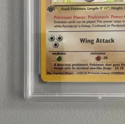 Aerodactyl 1st Edition RARE Prerelease POKEMON Card PSA 8 NM-MT FOSSIL Holo 1/62 - Image 4