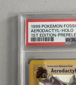 Aerodactyl 1st Edition RARE Prerelease POKEMON Card PSA 8 NM-MT FOSSIL Holo 1/62 - Image 5