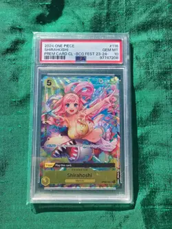 GEM MINT PSA 10 OP03-116 SHIRAHOSHI BANDAI CARD GAMES FEST 23-24 EDITION - Image 1