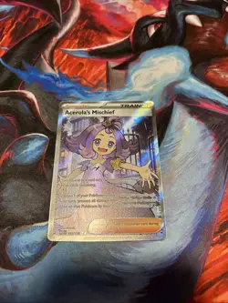 Pokemon TCG Acerola's Mischief Full Art Trainer Card 165/132 Mint/Nm Condition - Image 3