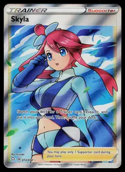 Pokemon Card - Skyla Shining Fates 072/072 Ultra Rare - Image 1