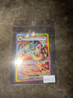 Pokemon TCG Flareon EX Prismatic Evolutions Card 146/131 Sir Illustration Rare - Image 1
