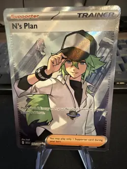 Pokemon TCG Black Bolt Card N's Plan 163/086 Holo - Image 1