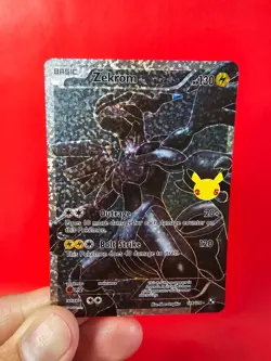 Pokemon TCG Zekrom 114/114 Holo Rare Card 25th Anniversary Celebrations - Image 5