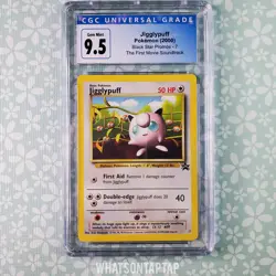 Pokemon Card Jigglypuff 7 Black Star Promo Pokemon The First Movie Soundtrack - Image 1